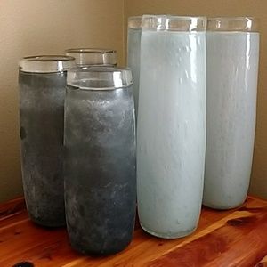 Glass decor vases